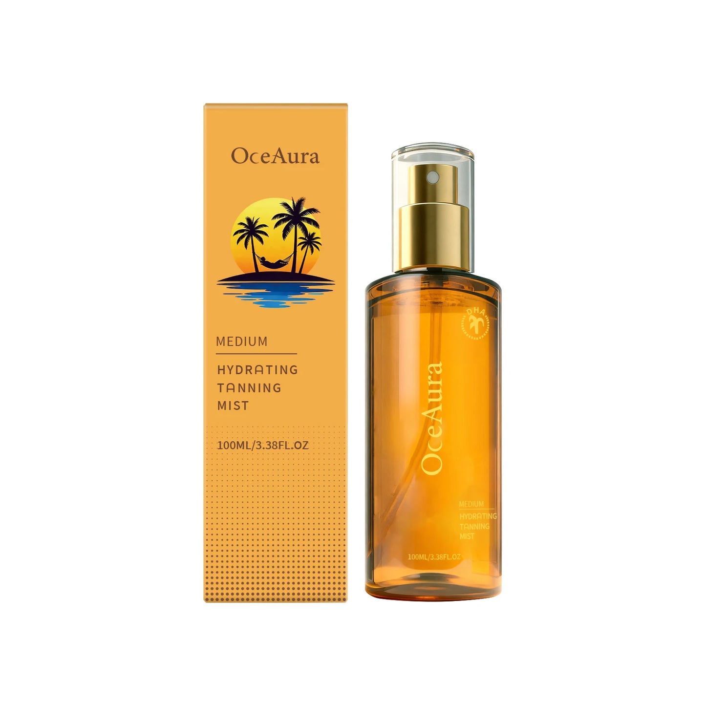 OceAura Self Tanning Spray – Sunless Tanner Face & Body