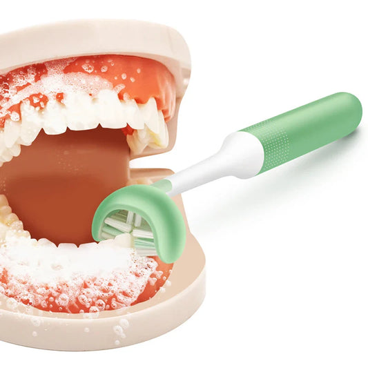 Kids U-Shaped 3D Toothbrush | Soft Silicone | Ages 4–12 Kids Toothbrush Oasis Select