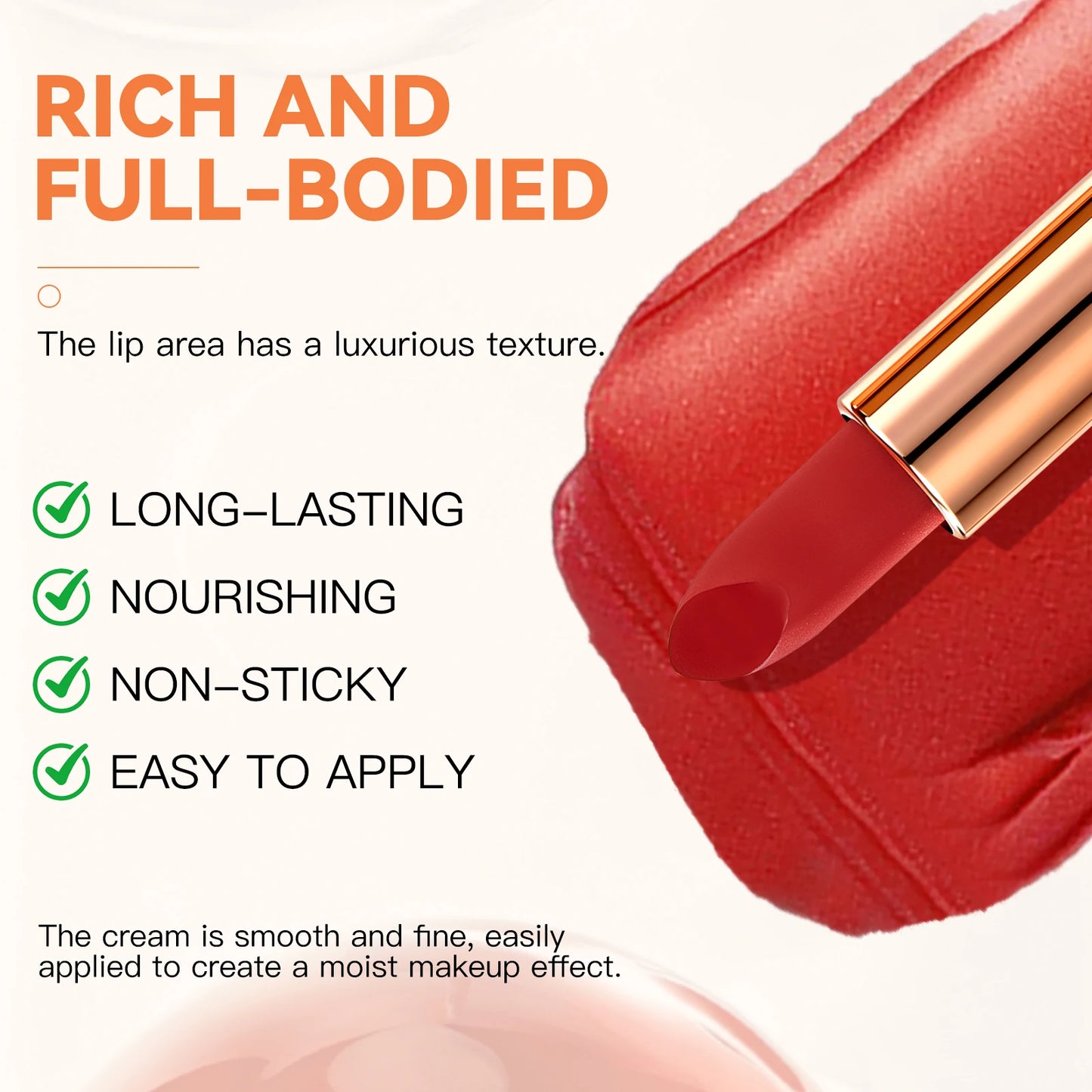 Luxury Matte Light Tri Color Lipstick Set with 3 Shades