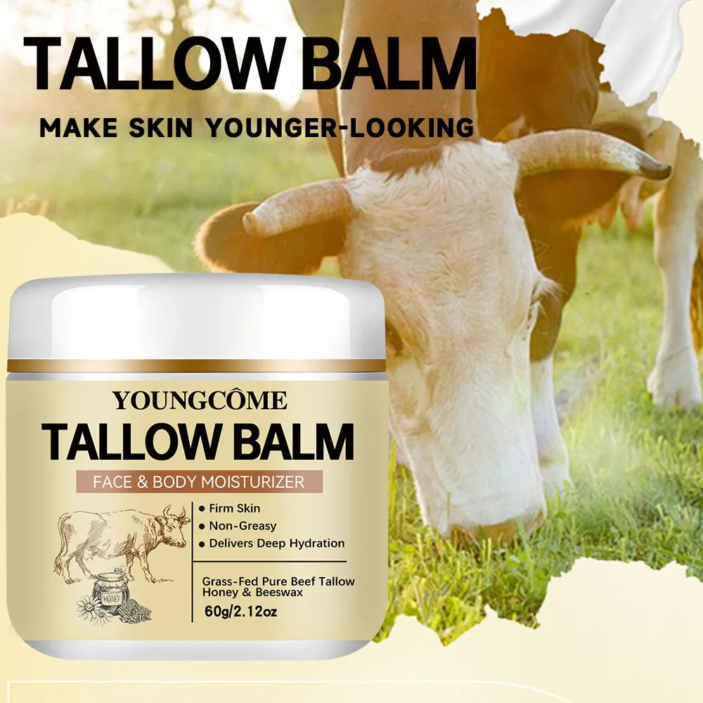 YOUNGCOME Beef Tallow Night Cream – Deep Hydration & Glow