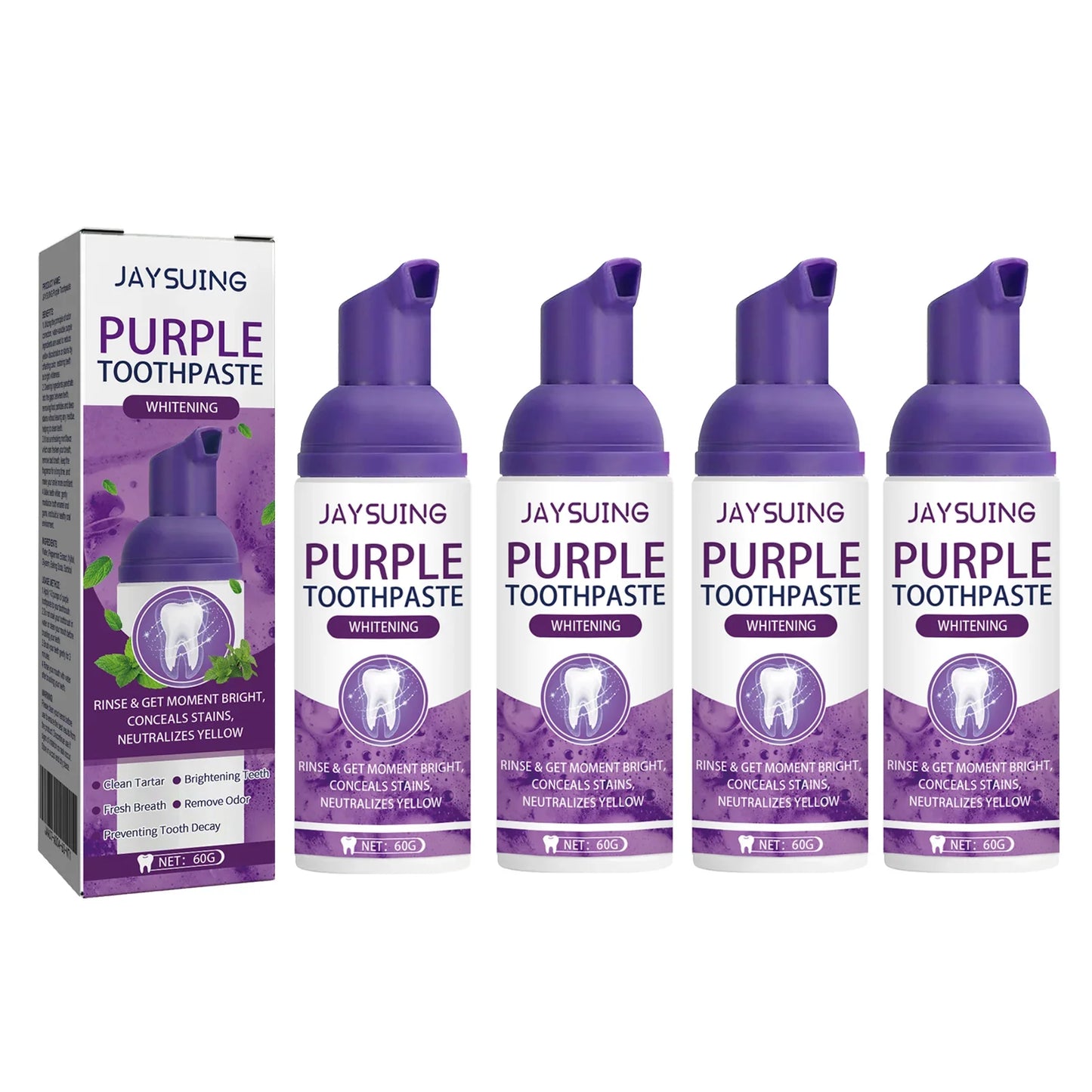 Purple Toothpaste Whitening Serum – Bright Smile & Fresh Breath