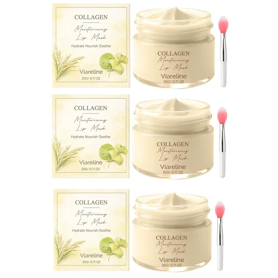 Viareline Collagen Hydrating Lip Mask + Applicator | 20g