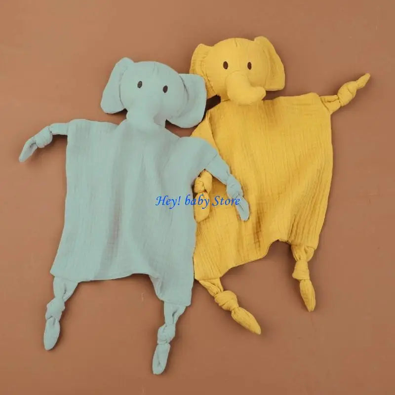 Cartoon Elephant Baby Soothing Towel | Teething Bib & Burp Cloth