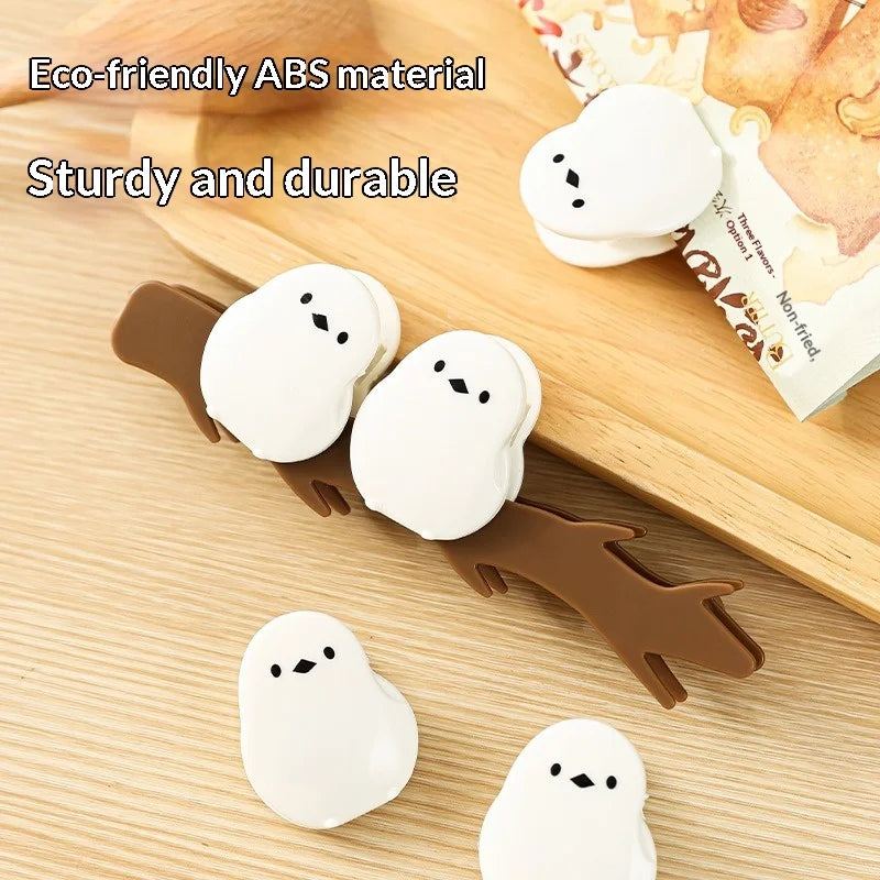 Multifunctional Bird Magnetic Sealing Clip Moisture-Proof Fresh-Keeping Food Bag Clip for Refrigerator Decoration Kitchen Tools Peaceful Pleasures Health and Wellness