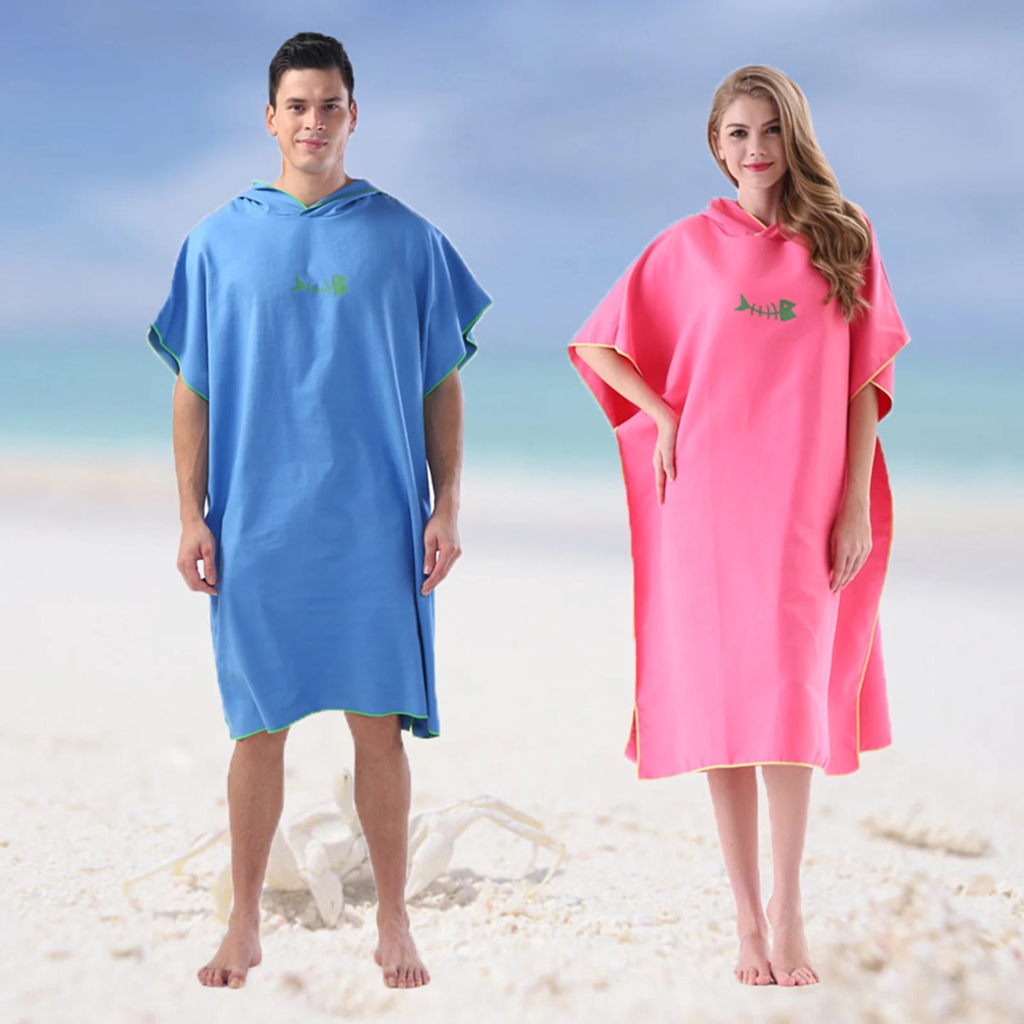 Swim Towel Wetsuit Beach Poncho Surf Changing Hood Microfiber Blanket