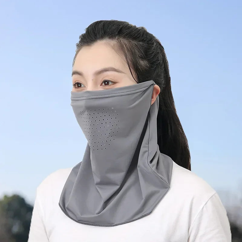 Ice Silk UV Face Mask & Neck Cover | Outdoor Sun Protection