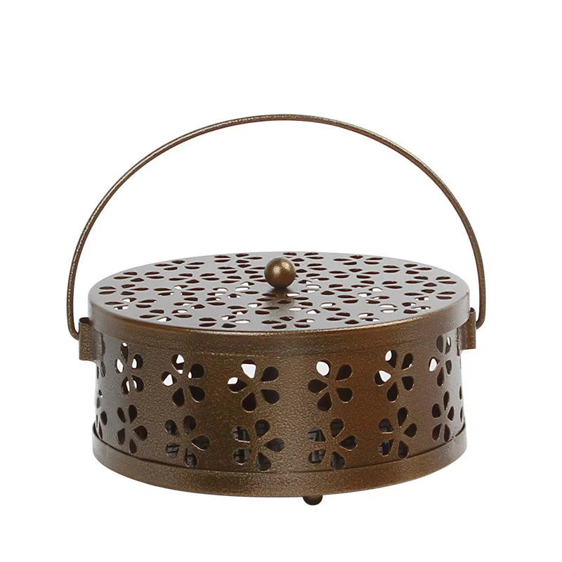 2026 Hot Mosquito Coil Tray Holder Home Insect Repellent Anti-fire Sandalwood Incense Burner Box Anti-Mosquito Supplies Peaceful Pleasures Health and Wellness bronze