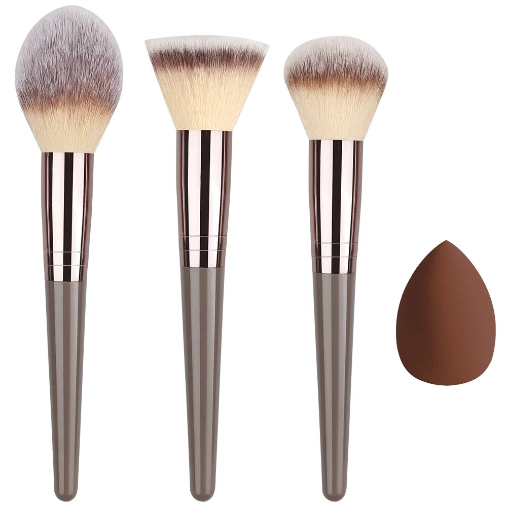 RUNTOIN 3-20Pc Makeup Brush Set | Blush, Foundation & Eyeshadow