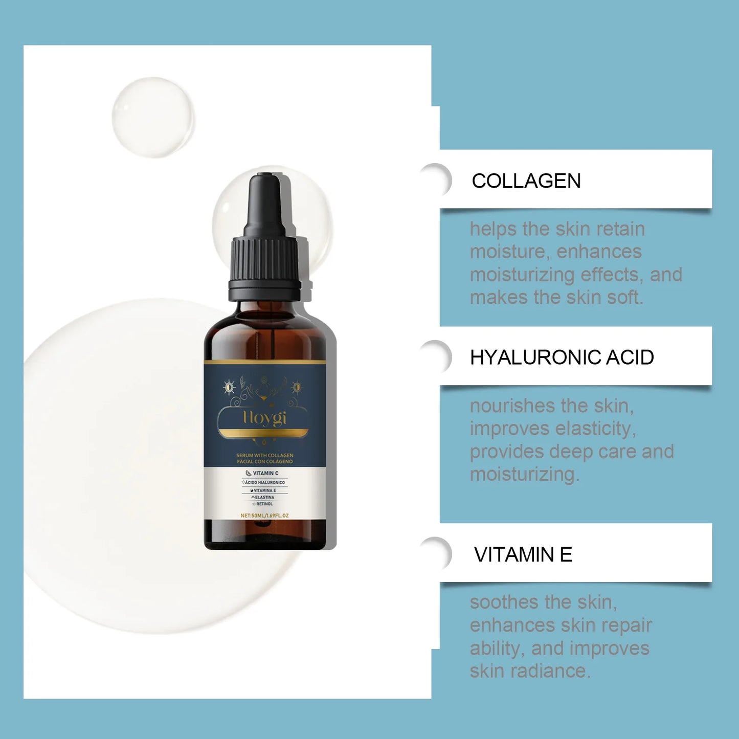 Hoygi Collagen Face Serum – Firming & Moisturizing, 50ml