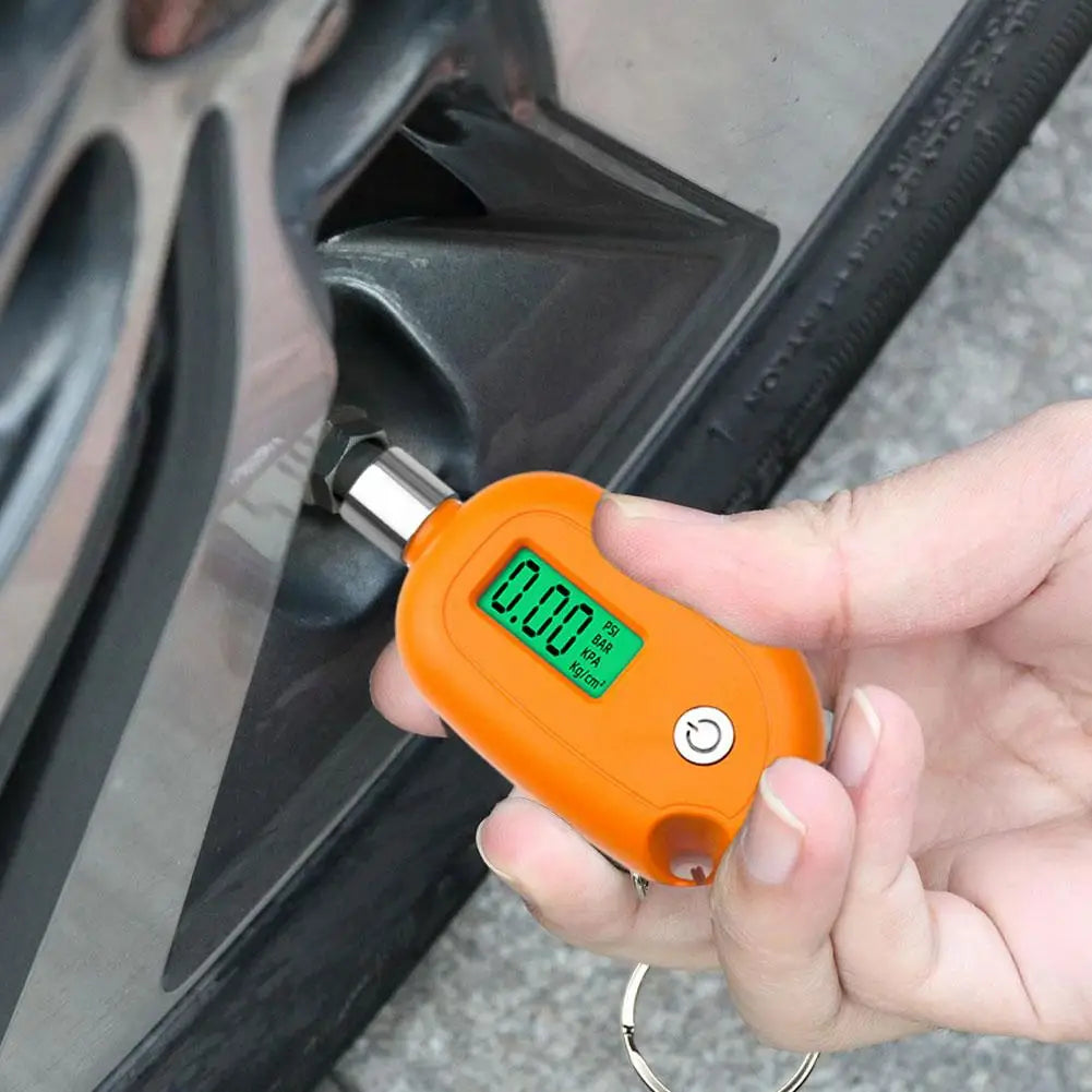 Digital Tire Pressure Gauge LCD – PSI BAR KPA | Car & Bike