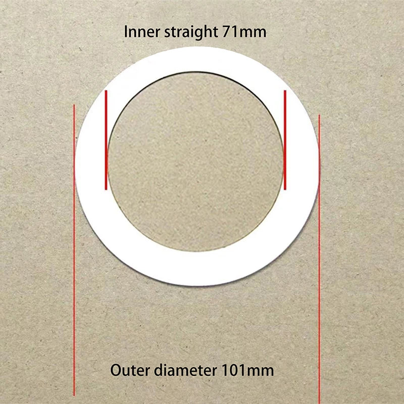LED Spotlight Downlight O Rings White Lampshade Ring Adapter Concealed Spacers Shims Washer Light Stand Extension Gasket Peaceful Pleasures Health and Wellness A4