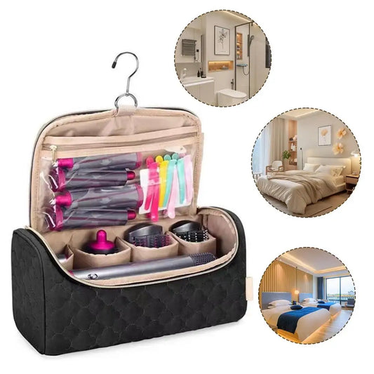 Multi-Functional Portable Storage Bag - Cosmetic Dustproof Protective Hair Dryer Organizer Pouch Travel Case Styling Tool Bag Peaceful Pleasures Health and Wellness