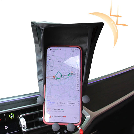 Foldable Car Phone Sun Shade – Anti-Glare Dashboard Shield Phone Sun Shade Peaceful Pleasures Health and Wellness