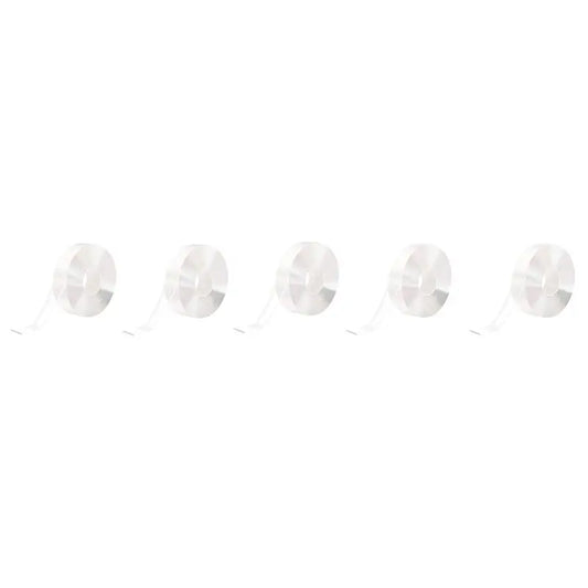 A36T-5PCS 5M Nano Tape Super Strong Double-Sided Adhesive Tape Transparent Reusable Waterproof Tapes Heat Resistance Peaceful Pleasures Health and Wellness Transparent 30mm