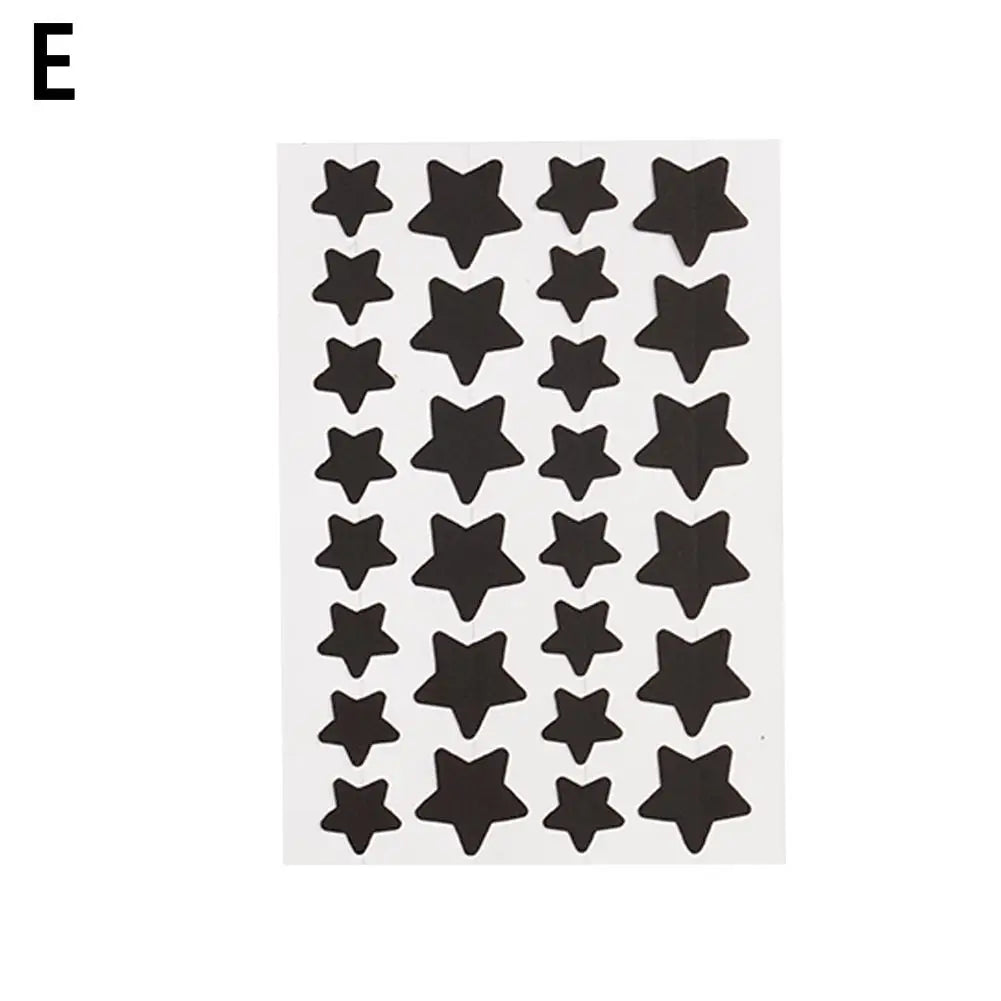 28-Piece Star-Shaped Acne Pimple Patches – Colorful & Invisible