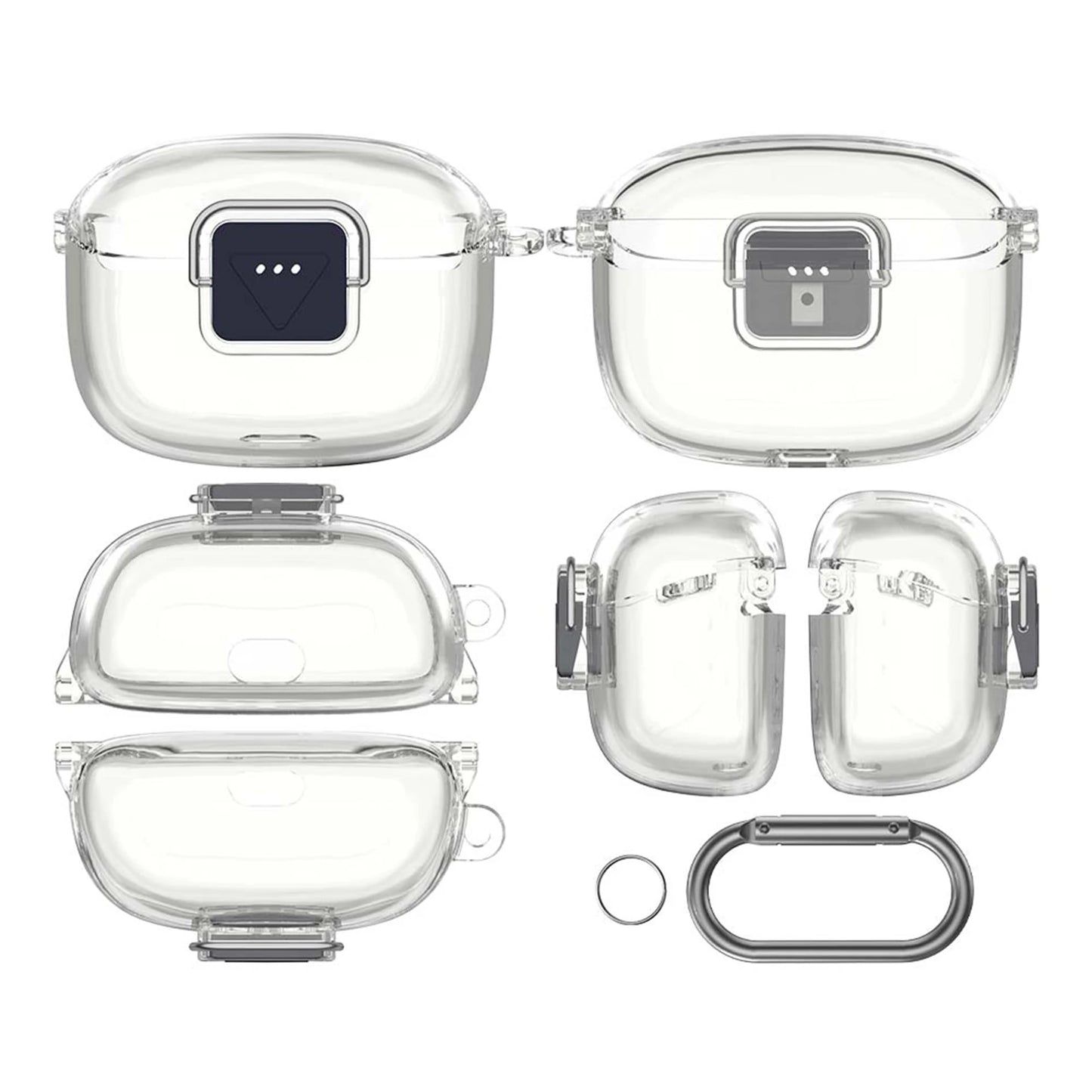 TPU Protective Case with Carabiner Protective Cover Wireless Earbuds Protector for Tune Buds 2 Bluetooth-compatible Earbuds Peaceful Pleasures Health and Wellness