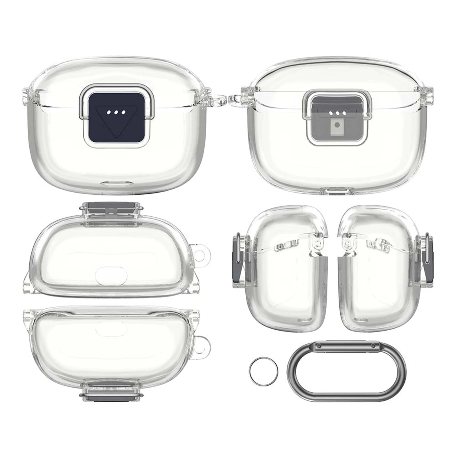 TPU Protective Case with Carabiner Protective Cover Wireless Earbuds Protector for Tune Buds 2 Bluetooth-compatible Earbuds Peaceful Pleasures Health and Wellness