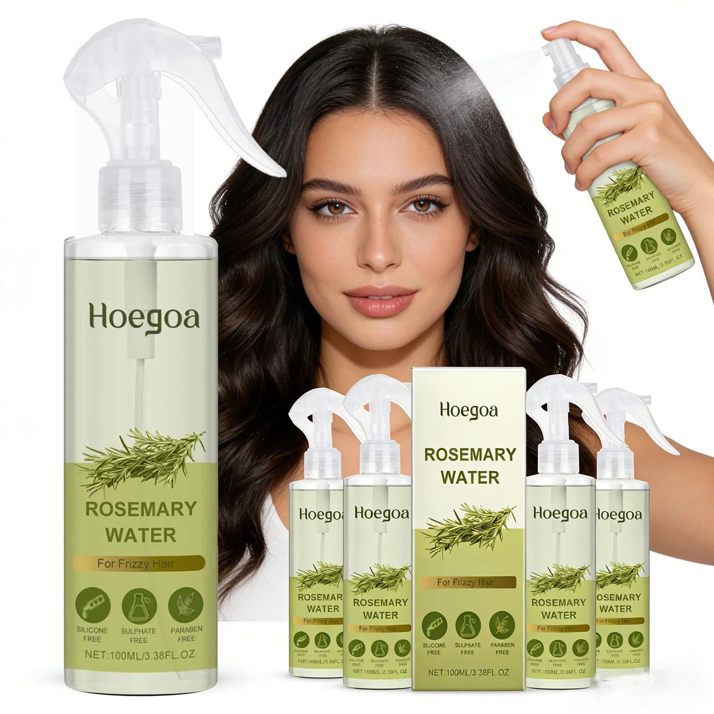 HOEGOA Rosemary Hair Conditioner Spray – Oil Control & Repair