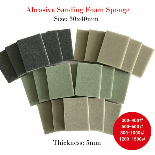 10 Sponge Sanding Block Wet Dry Bodywork Fine Coarse Grit Sandpaper Peaceful Pleasures Health and Wellness 20pcs each 5pcs