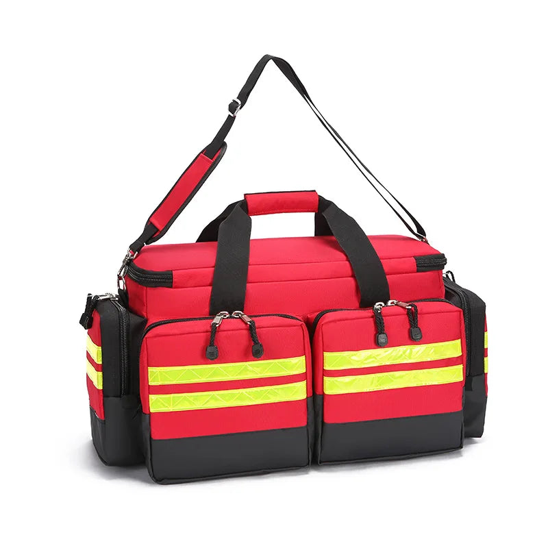 Outdoor 1200D First Aid Kits Waterproof Large Capacity First Aid Shoulder Bag Tear Resistant Oxford Cloth Medical Emergency Kit Peaceful Pleasures Health and Wellness