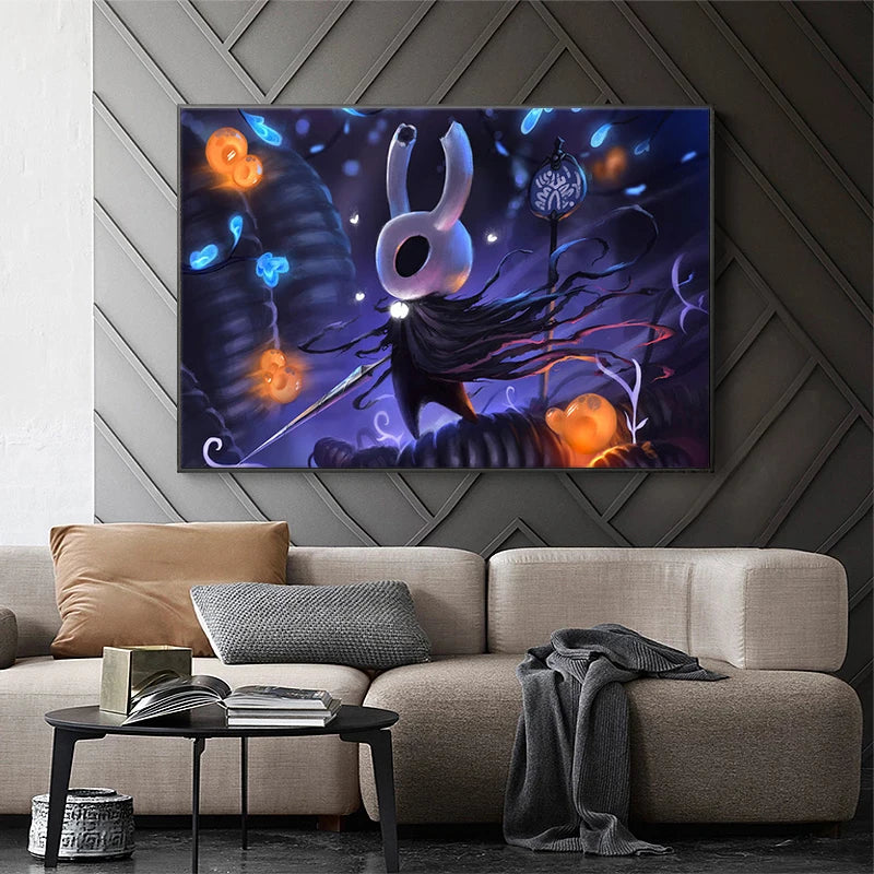 Hollow Knight Hallownest Map HD Canvas Poster | Wall Art Canvas Wall Art Poster Peaceful Pleasures Health and Wellness