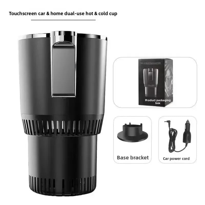 Smart Car Hot Cold Cup 2 in 1 Fast Cooling Heating Temperature Display Portable Electric Mug for Auto Car Truck Travel Use Peaceful Pleasures Health and Wellness