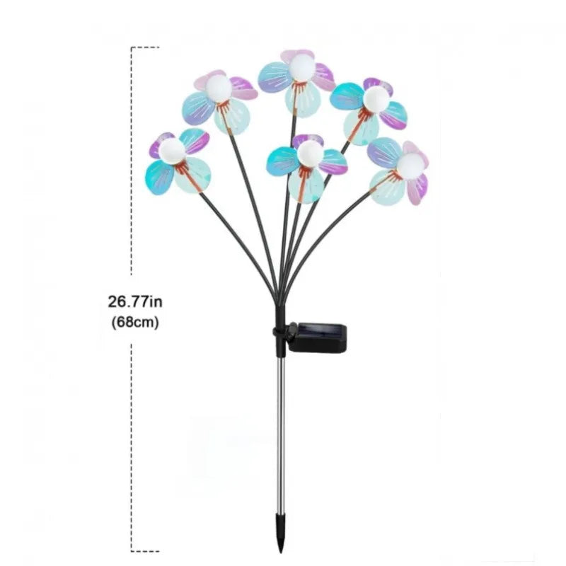 Solar LED Flower Ball Swing Garden Light – Lawn Decor