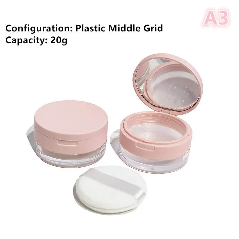 Portable Air Cushion Puff Box with Mirror & Powder Puff