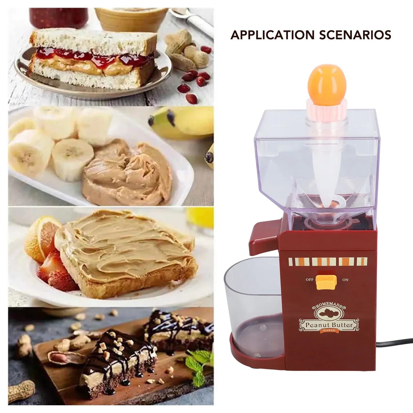 Mill Nut Butter Machine Groundnut Almonds Cashews Peanut Maker Home