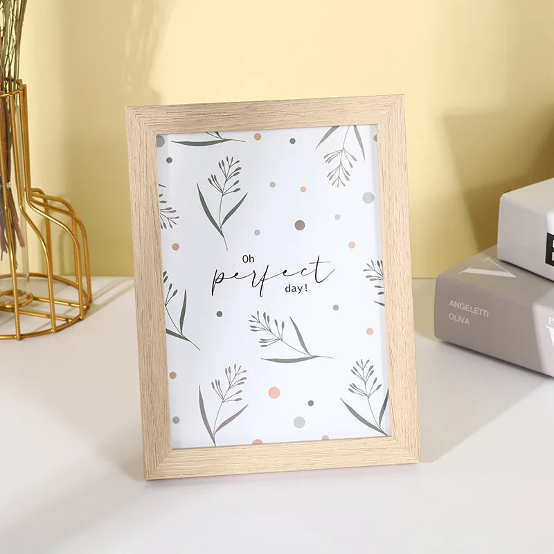 Modern Simple Wooden Picture Frame 5/6/7/8 Inch/picture Frame Wooden Density Board Picture Frame Home Decor Peaceful Pleasures Health and Wellness 5 8.8 x12.8