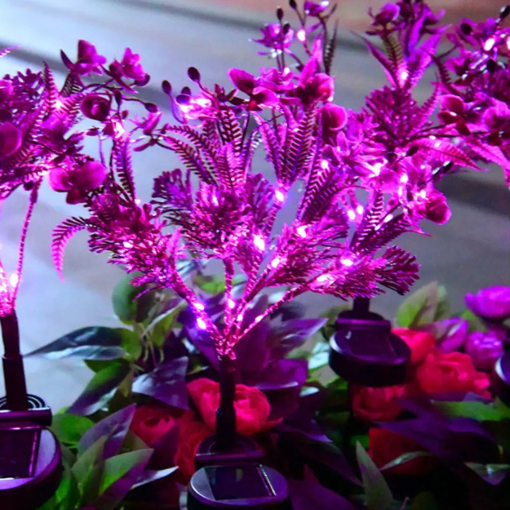 Solar Butterfly Orchid Garden Lamp – IP65 Waterproof Outdoor