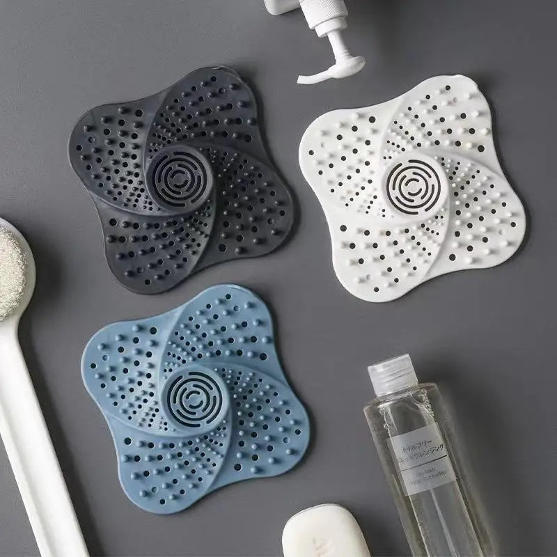 Silicone Shower Drain Hair Catcher & Floor Drain Strainer Cover Drain Hair Catcher Peaceful Pleasures Health and Wellness