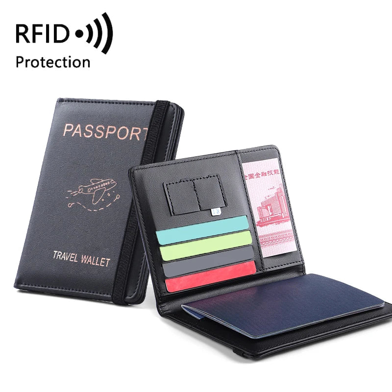 Waterproof PU Leather Passport Holder & Travel Wallet