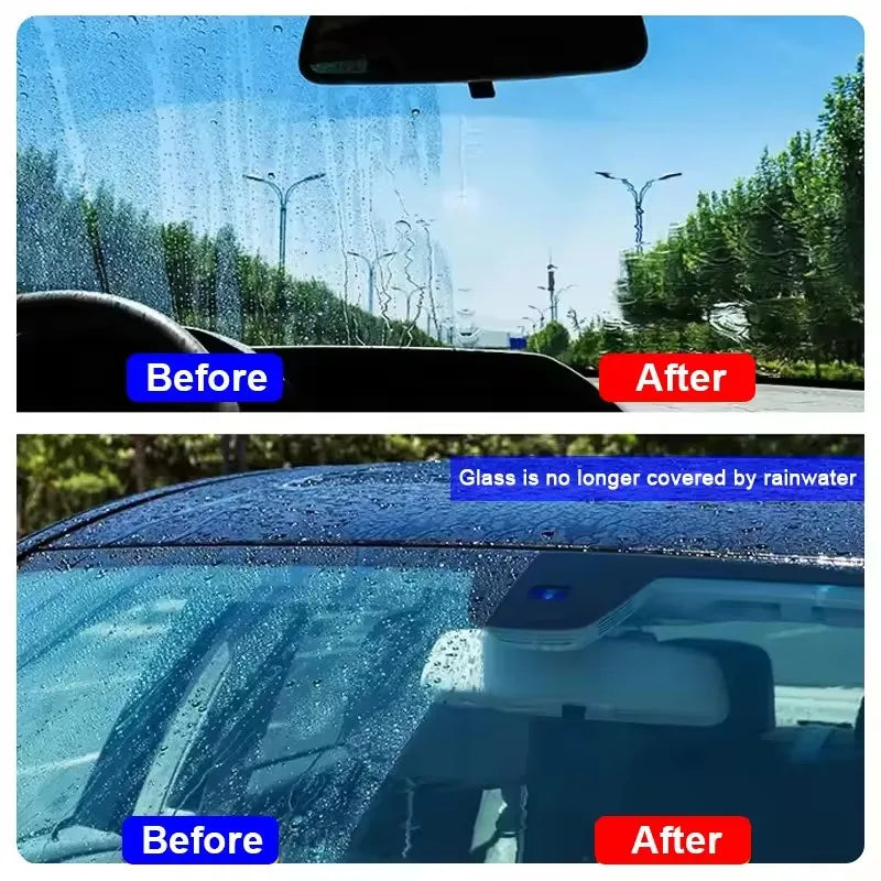 Car Glass Anti-rain Water Spray Repellent Nano Coating Hydrophobic Waterproof Agent Oil Film Removing Auto Glass Film Agent Peaceful Pleasures Health and Wellness
