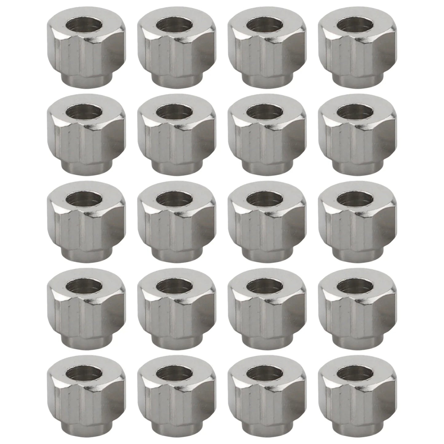 20pcs Eccentric Spacer Nuts 5mm Bore for 3D Printer & CNC