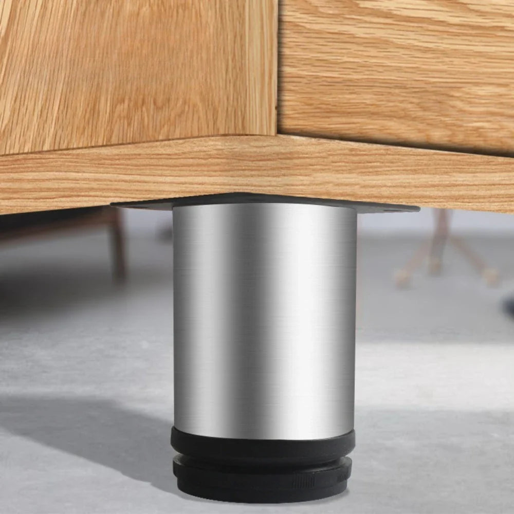 Black Stainless Steel Adjustable Furniture Legs – Set of 4