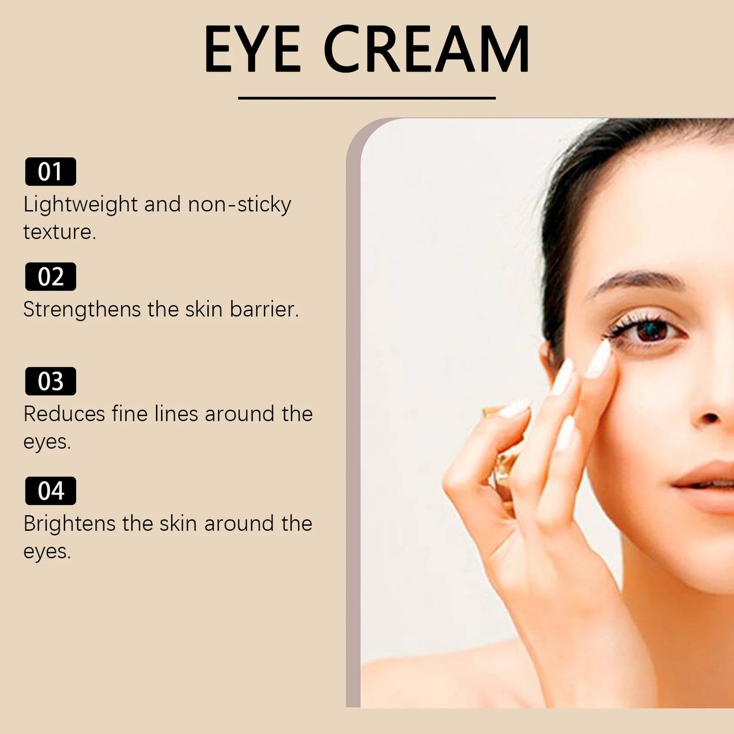 Retinol Eye Cream – Dark Circles, Wrinkles & Puffiness