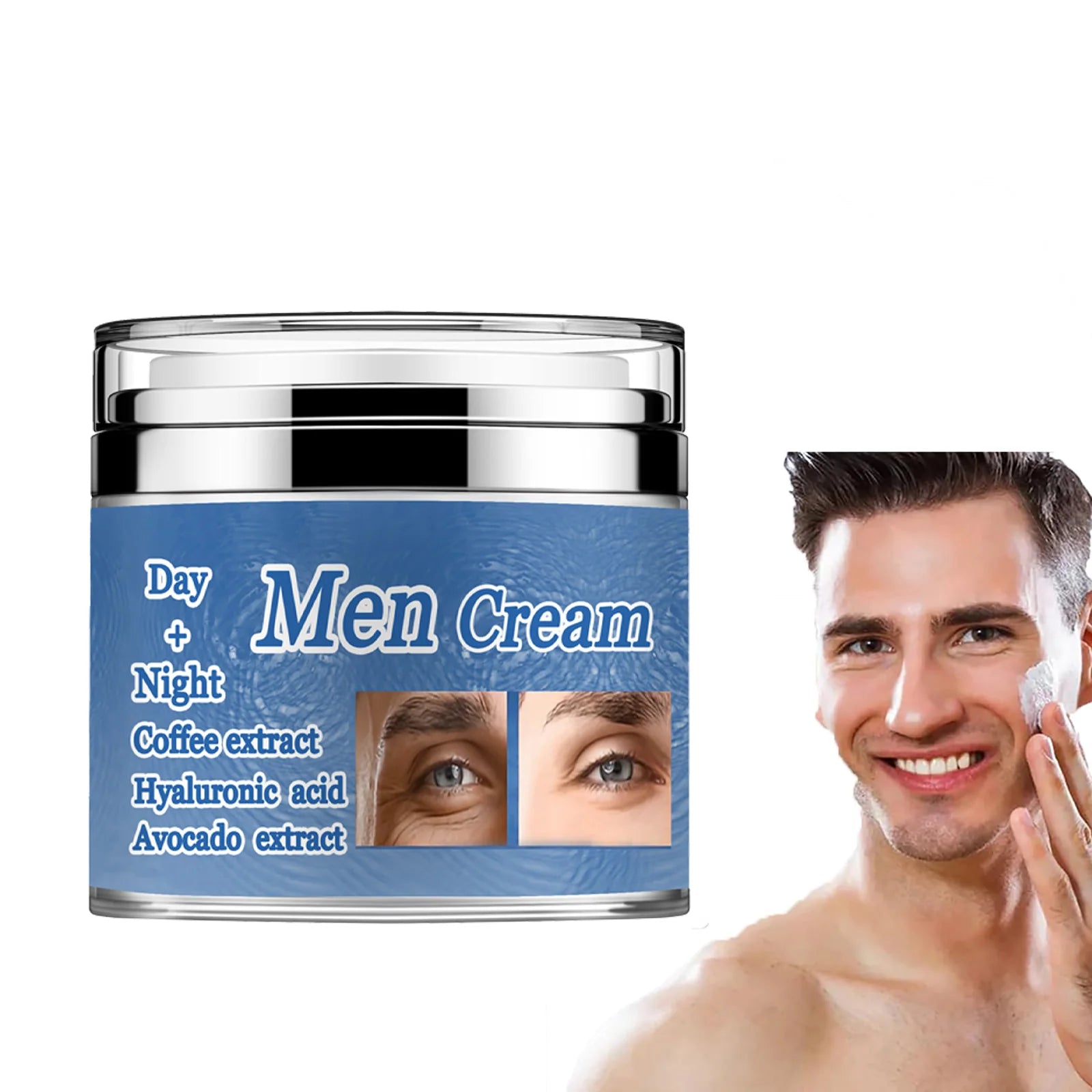 Men's Age Revive Collagen Cream, Men’s Collagen Cream, Collagen Men's Anti-Aging Wrinkle Cream, Mens Face Cream Moisturizer With Peaceful Pleasures Health and Wellness
