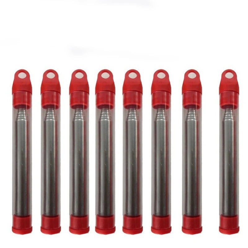 New Stainless Steel Fire Blowing Tube, Pocket Bellow Camping Fire-making Tool, Retractable Windproof Fire Blowing Stick Peaceful Pleasures Health and Wellness Red