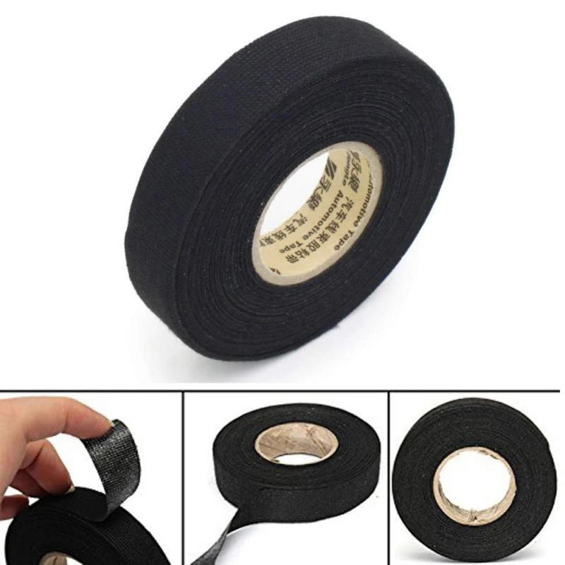 New Electrical Tape Heat Resistant Harness Tape Adhesive Cloth Tape Waterproof Tape Insulating Automotive Fabric Cloth Tape Peaceful Pleasures Health and Wellness