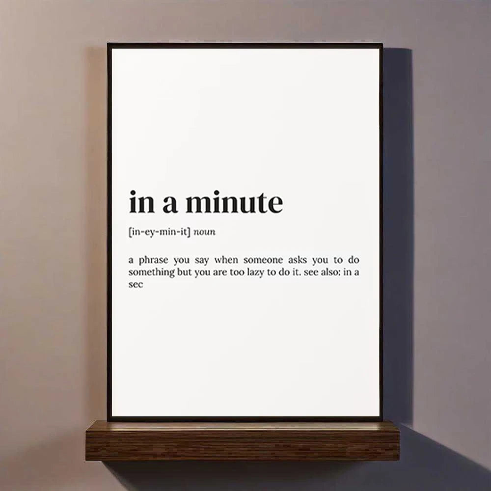 Minimalist Quote Canvas Wall Art Print | Modern Home Decor