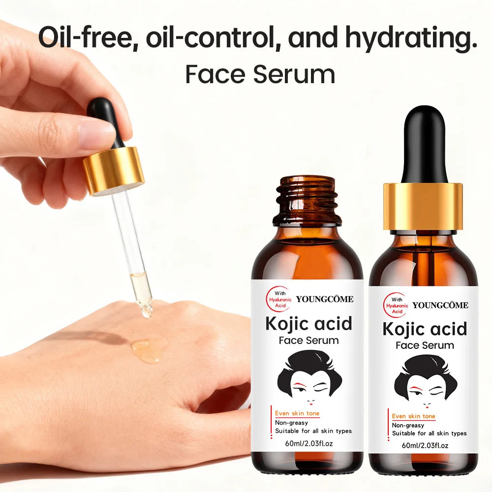 YOUNGCOME Kojic Acid Serum – Fade Dark Spots & Brighten Skin Brightening Face Serum Peaceful Pleasures Health and Wellness