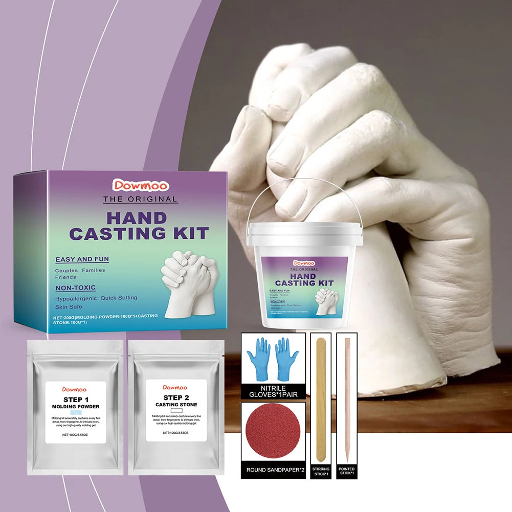 Hand Casting Kit – Couples & Family Keepsake Mold Set
