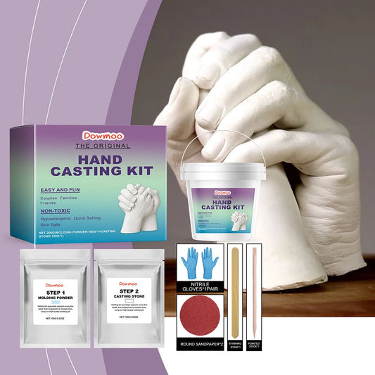 Hand Casting Kit – Couples & Family Keepsake Mold Set Hand Casting Kit Peaceful Pleasures Health and Wellness