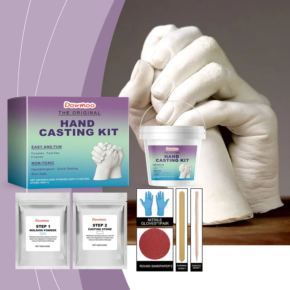 Hand Casting Kit – Couples & Family Plaster Mold Keepsake