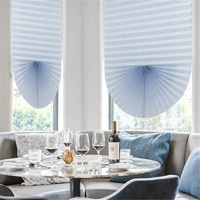 Self-Adhesive Blinds Semi-Blind Window Curtains Bathroom Kitchen Balcony Office Blinds Pleated Curtains Peaceful Pleasures Health and Wellness