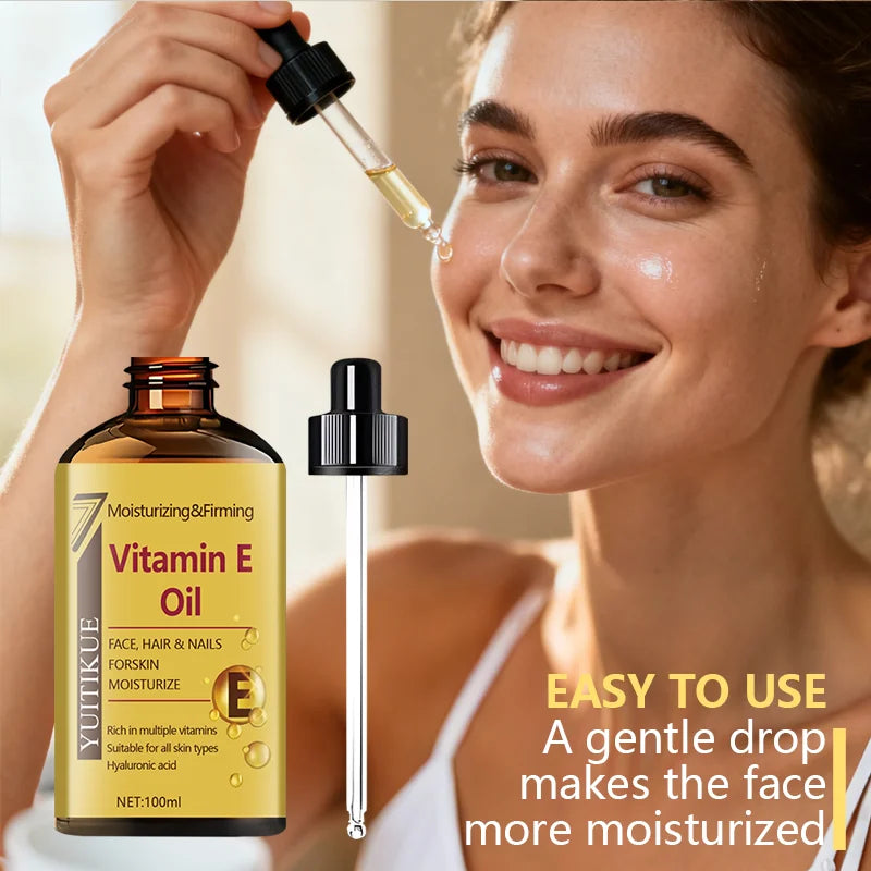 YUTIKUE 100ml Vitamin E Oil | Face, Hair & Nail Moisturizer Vitamin E Face Oil Peaceful Pleasures Health and Wellness