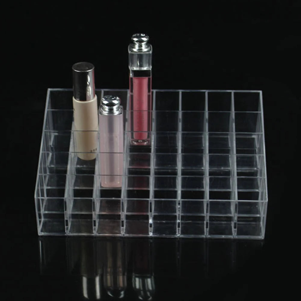 36/40 Grid Clear Acrylic Makeup & Jewelry Organizer Stand