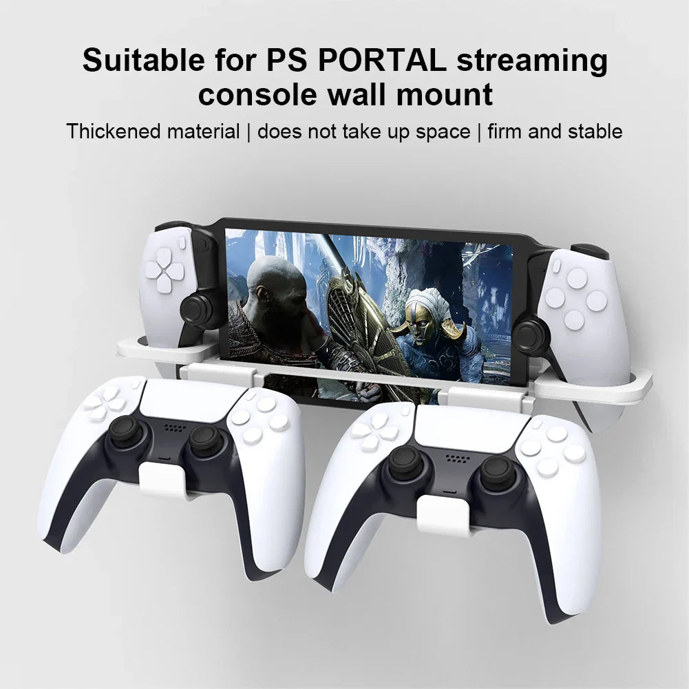 PS5 Portal Wall Mount Bracket & Controller Stand Storage