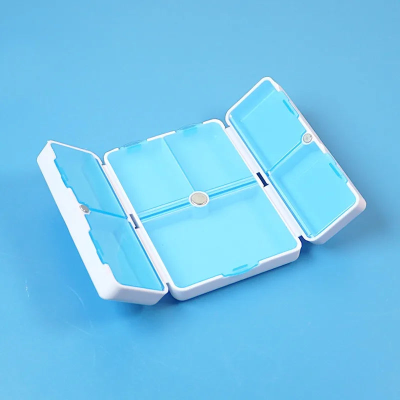 7-Grid Double Layer Portable Pill Organizer – Moisture-Proof